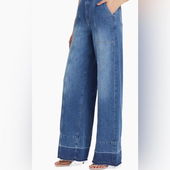 Frame Denim Braided High-Rise Wide-Leg Jeans sz 25 - Picture 2 of 10